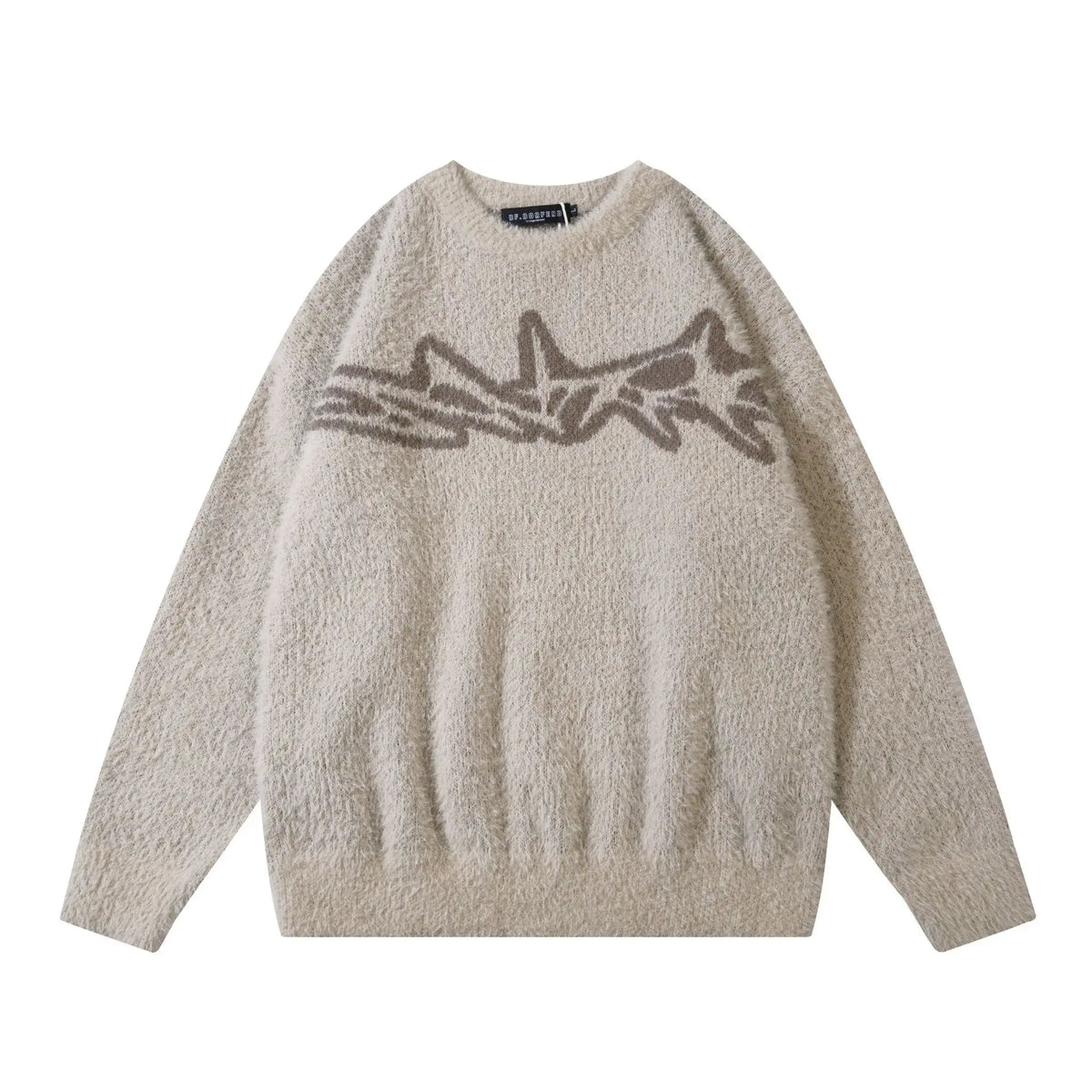 VDR-JACQUARD-02 Oversized Star Jacquard Sweater-VOIDWEAR™