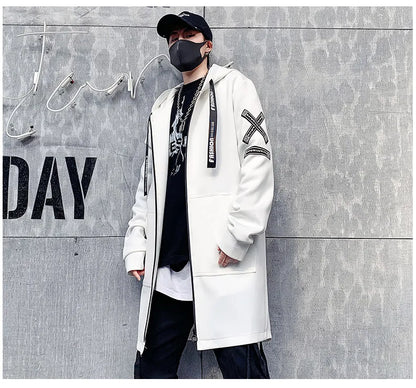 NULLSHELL_09 Longline Hooded Shell Overcoat-VOIDWEAR™
