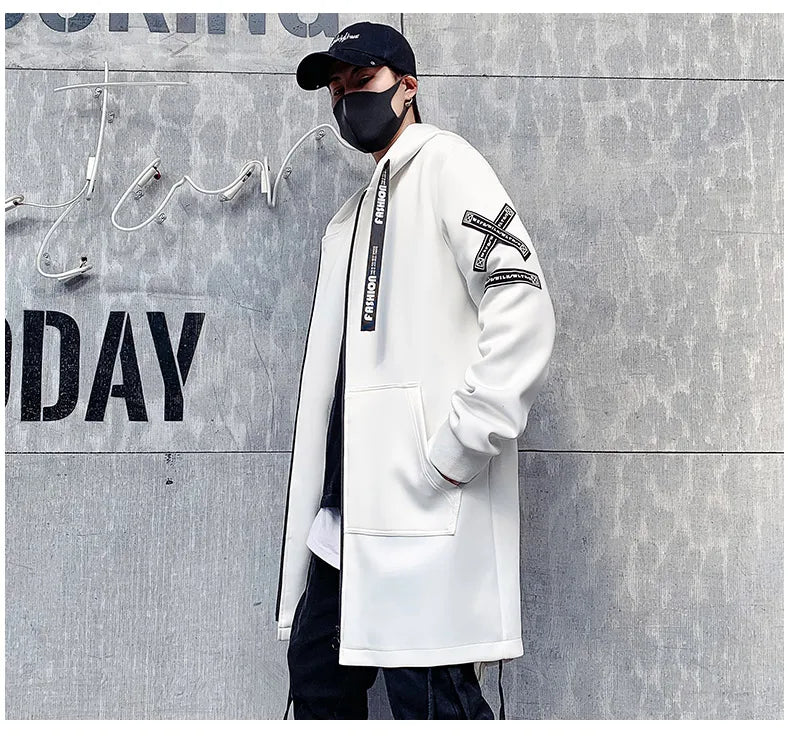 NULLSHELL_09 Longline Hooded Shell Overcoat-VOIDWEAR™