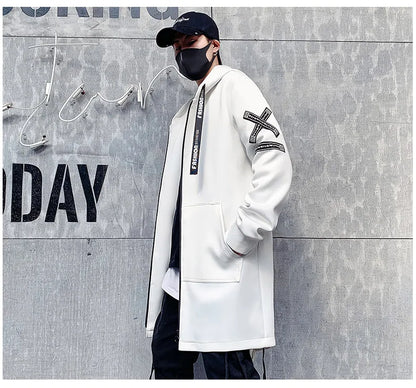 NULLSHELL_09 Longline Hooded Shell Overcoat-VOIDWEAR™