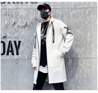 NULLSHELL_09 Longline Hooded Shell Overcoat-VOIDWEAR™