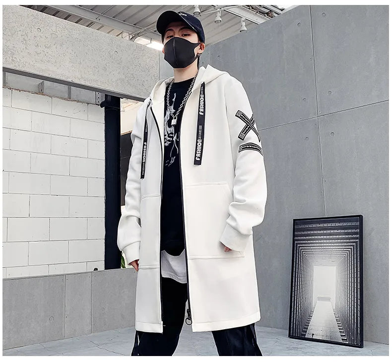 NULLSHELL_09 Longline Hooded Shell Overcoat-VOIDWEAR™
