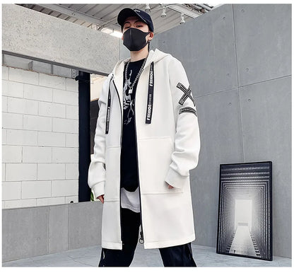 NULLSHELL_09 Longline Hooded Shell Overcoat-VOIDWEAR™