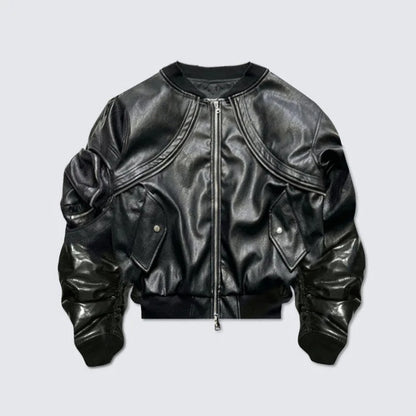 SIGNAL_05 ☰ Retro Flight Jacket-VOIDWEAR™