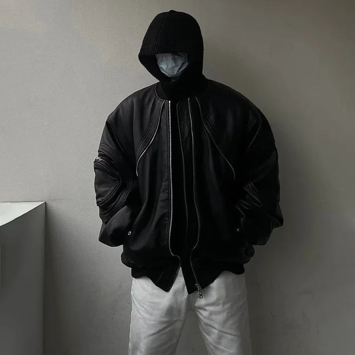 SIGNAL_05 ☰ Retro Flight Jacket-VOIDWEAR™