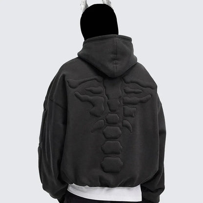 SIGNAL_09 ☰ Oversized Foam Hoodie-VOIDWEAR™