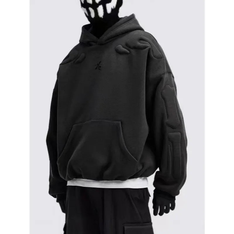 SIGNAL_09 ☰ Oversized Foam Hoodie-VOIDWEAR™