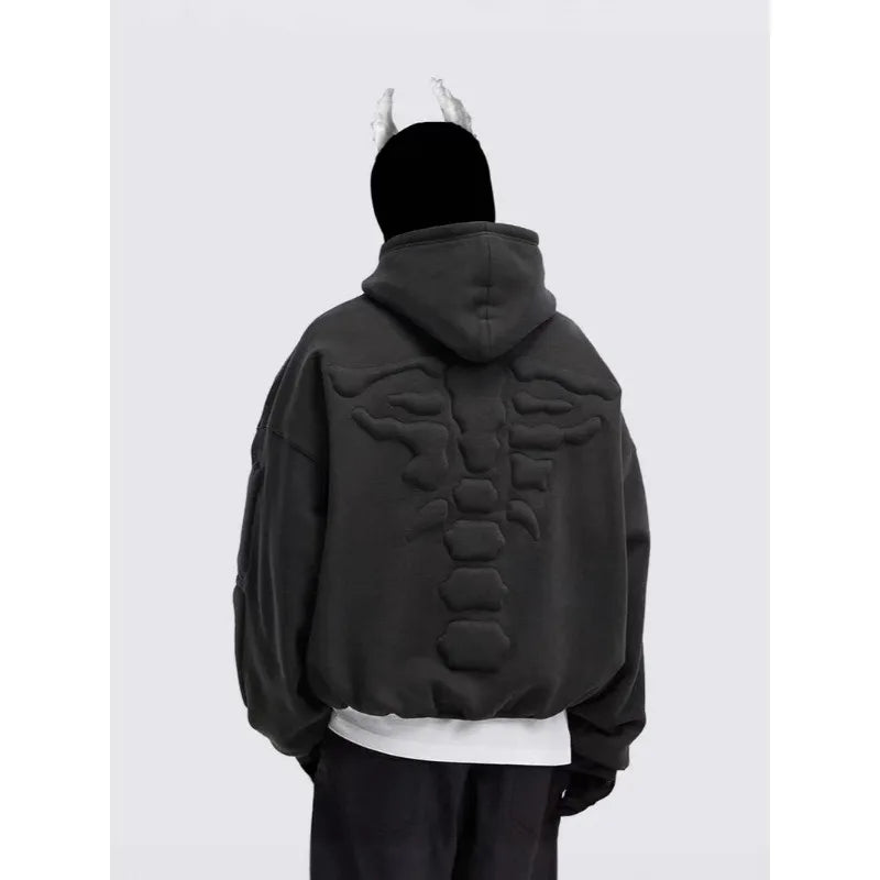 SIGNAL_09 ☰ Oversized Foam Hoodie-VOIDWEAR™