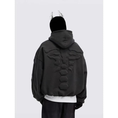 SIGNAL_09 ☰ Oversized Foam Hoodie-VOIDWEAR™