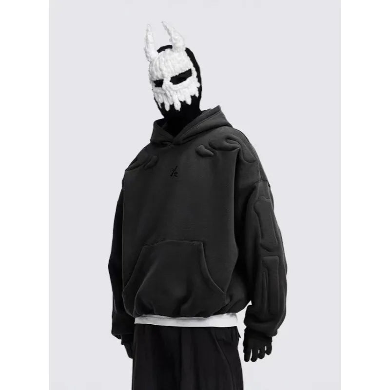 SIGNAL_09 ☰ Oversized Foam Hoodie-VOIDWEAR™