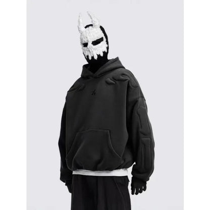 SIGNAL_09 ☰ Oversized Foam Hoodie-VOIDWEAR™