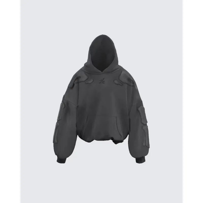 SIGNAL_09 ☰ Oversized Foam Hoodie-VOIDWEAR™