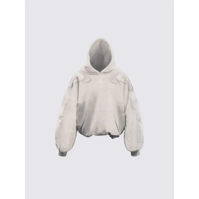 SIGNAL_09 ☰ Oversized Foam Hoodie-VOIDWEAR™