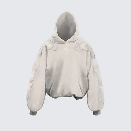 SIGNAL_09 ☰ Oversized Foam Hoodie-VOIDWEAR™