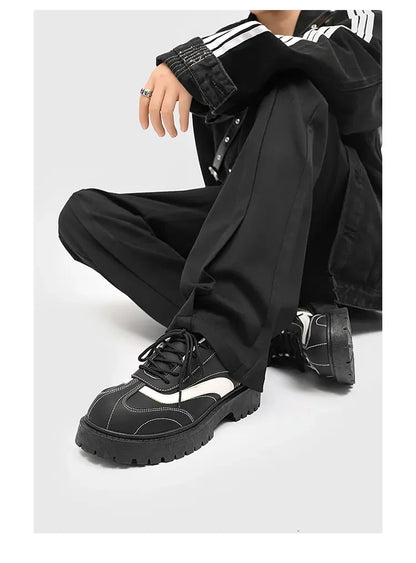 VOIDWEAR SIGNAL_VANISH_12 ☰ ritual-inspired men’s casual shoes with breathable upper, round toe, and vanish-mode closure, built for spring/autumn wear.