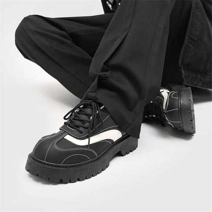 VOIDWEAR SIGNAL_VANISH_12 ☰ ritual-inspired men’s casual shoes with breathable upper, round toe, and vanish-mode closure, built for spring/autumn wear.
