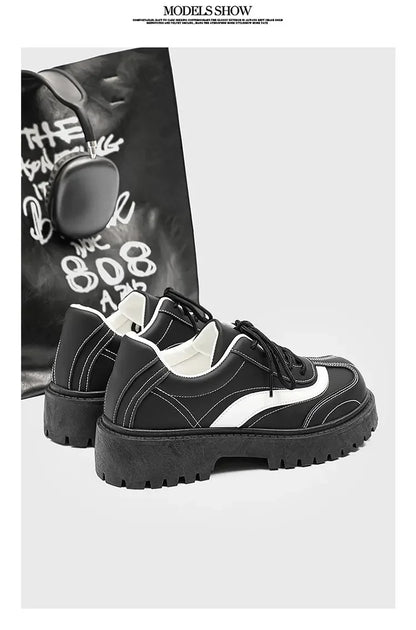VOIDWEAR SIGNAL_VANISH_12 ☰ ritual-inspired men’s casual shoes with breathable upper, round toe, and vanish-mode closure, built for spring/autumn wear.