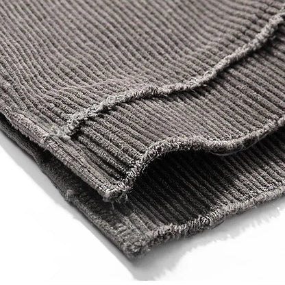 SIGNAL_FADE_09 ☰ Distressed Dual-Realm Sweatshirt-VOIDWEAR™