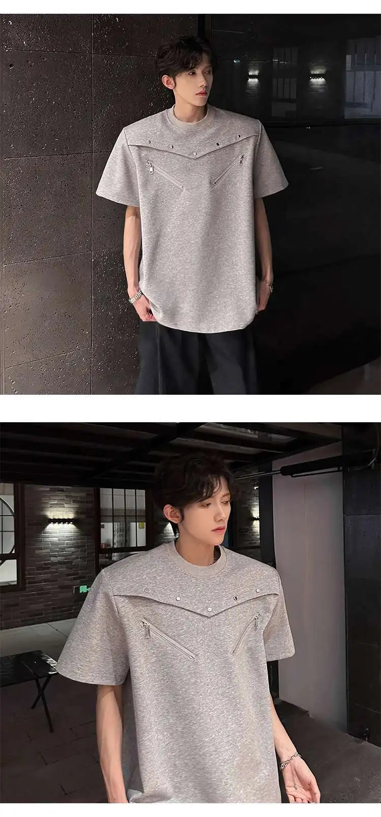 SIGNAL_FRAME_09 ☒ Structured Shoulder Tee-VOIDWEAR™