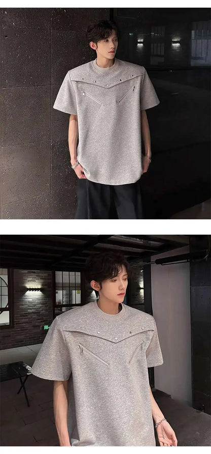 SIGNAL_FRAME_09 ☒ Structured Shoulder Tee-VOIDWEAR™