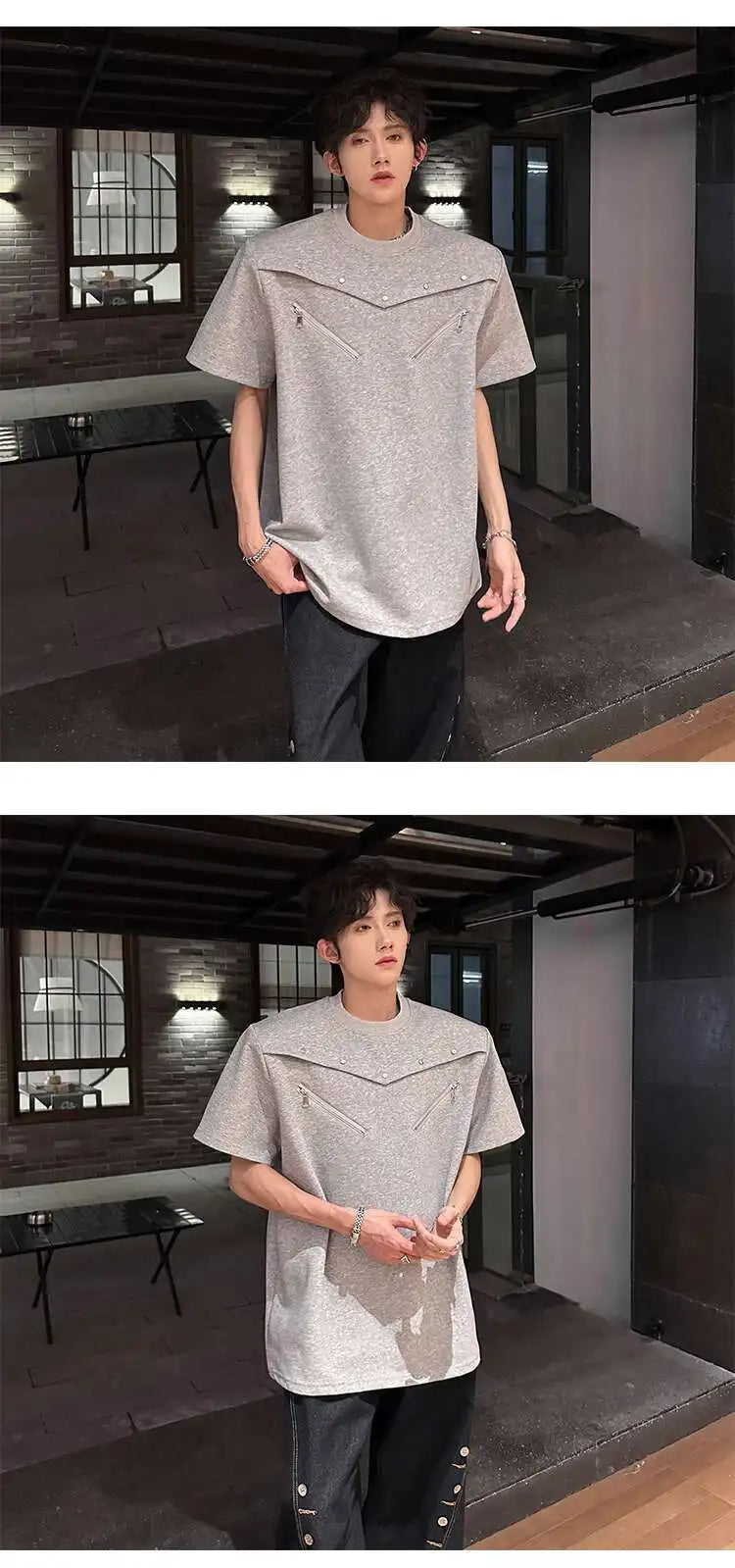 SIGNAL_FRAME_09 ☒ Structured Shoulder Tee-VOIDWEAR™