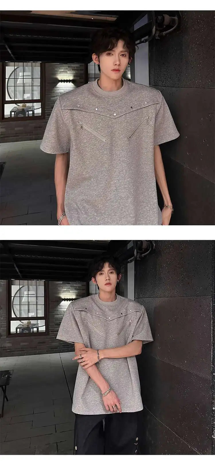 SIGNAL_FRAME_09 ☒ Structured Shoulder Tee-VOIDWEAR™