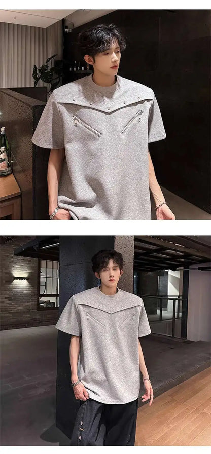 SIGNAL_FRAME_09 ☒ Structured Shoulder Tee-VOIDWEAR™