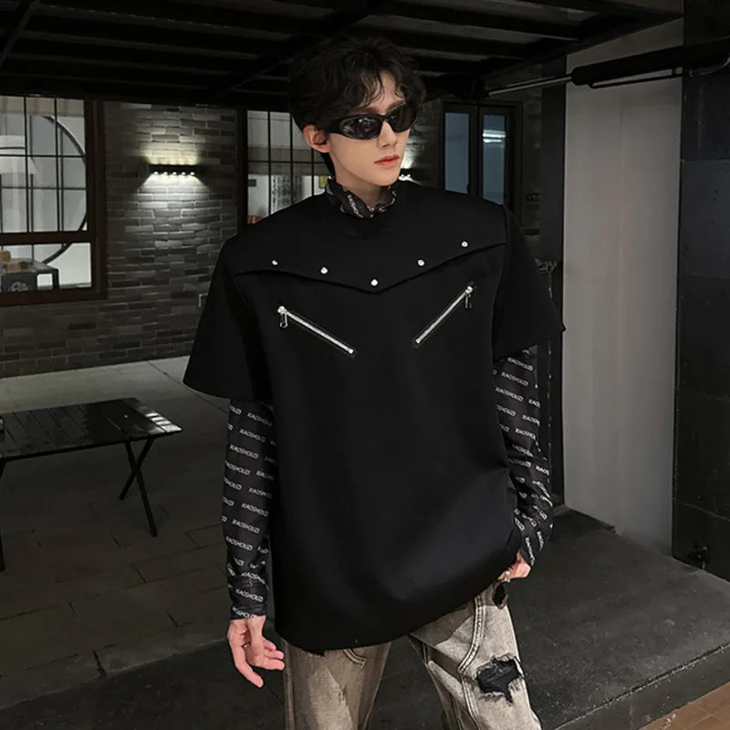 SIGNAL_FRAME_09 ☒ Structured Shoulder Tee-VOIDWEAR™