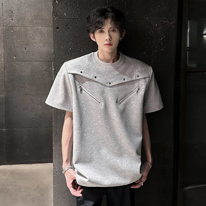 SIGNAL_FRAME_09 ☒ Structured Shoulder Tee-VOIDWEAR™