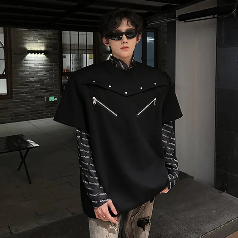 SIGNAL_FRAME_09 ☒ Structured Shoulder Tee-VOIDWEAR™