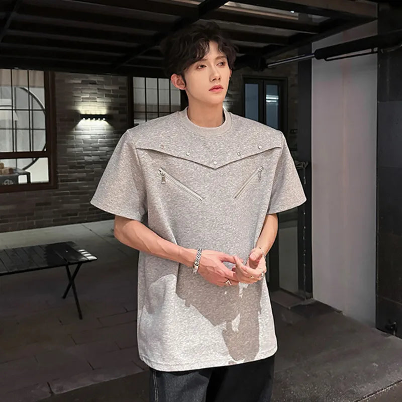 SIGNAL_FRAME_09 ☒ Structured Shoulder Tee-VOIDWEAR™
