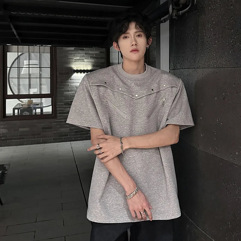 SIGNAL_FRAME_09 ☒ Structured Shoulder Tee-VOIDWEAR™