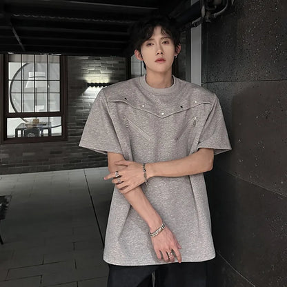 SIGNAL_FRAME_09 ☒ Structured Shoulder Tee-VOIDWEAR™