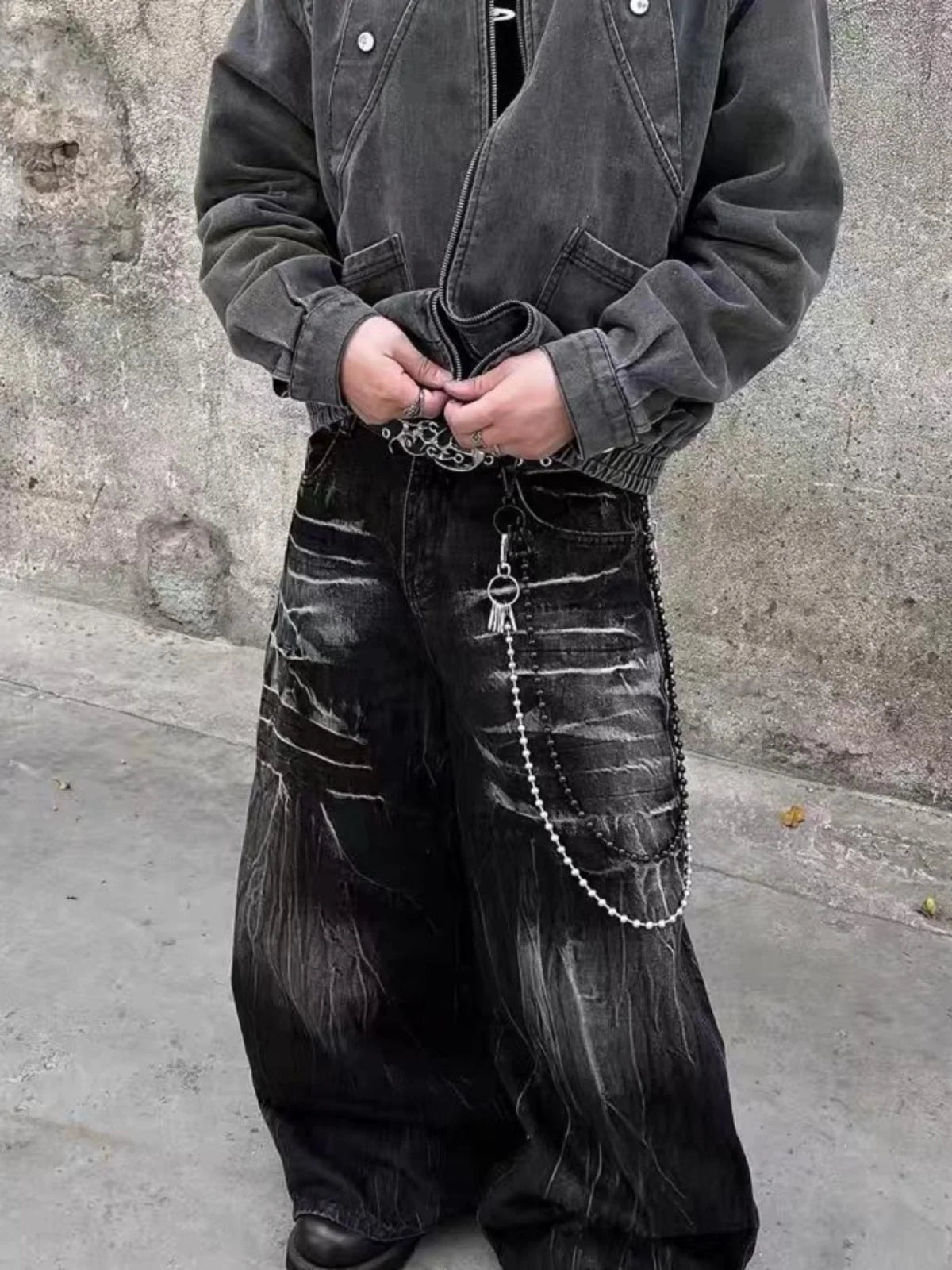 SIGNAL_STORM_11 ☰ Baggy Jeans-VOIDWEAR™