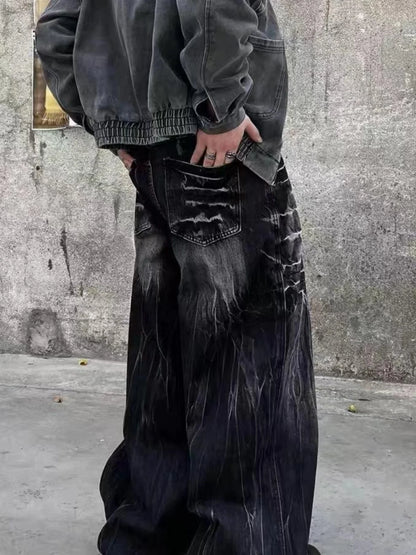 SIGNAL_STORM_11 ☰ Baggy Jeans-VOIDWEAR™