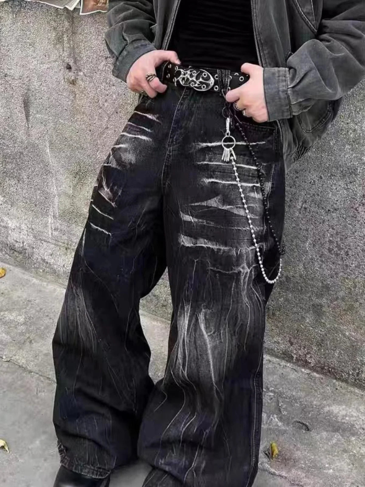 SIGNAL_STORM_11 ☰ Baggy Jeans-VOIDWEAR™