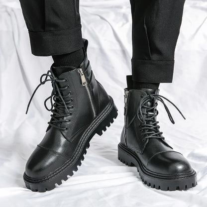 SIGNAL_VANISH_11 ☰ Patent Leather Chelsea Boots-VOIDWEAR™