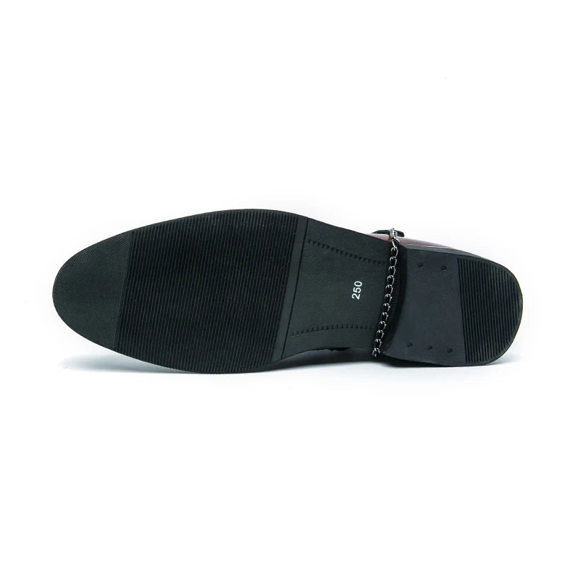 SIGNAL_VANISH_11 ☰ Split Leather Zip Ankle Shoe-VOIDWEAR™