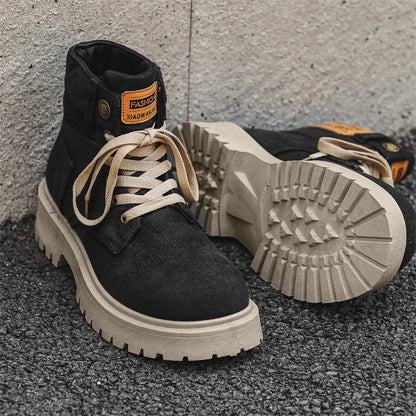 SIGNAL_VANISH_13 ☰ | Handmade Denim Ankle Boots-VOIDWEAR™