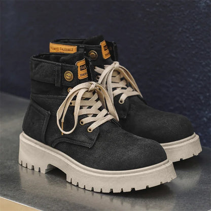 SIGNAL_VANISH_13 ☰ | Handmade Denim Ankle Boots-VOIDWEAR™