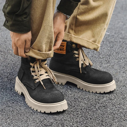 SIGNAL_VANISH_13 ☰ | Handmade Denim Ankle Boots-VOIDWEAR™