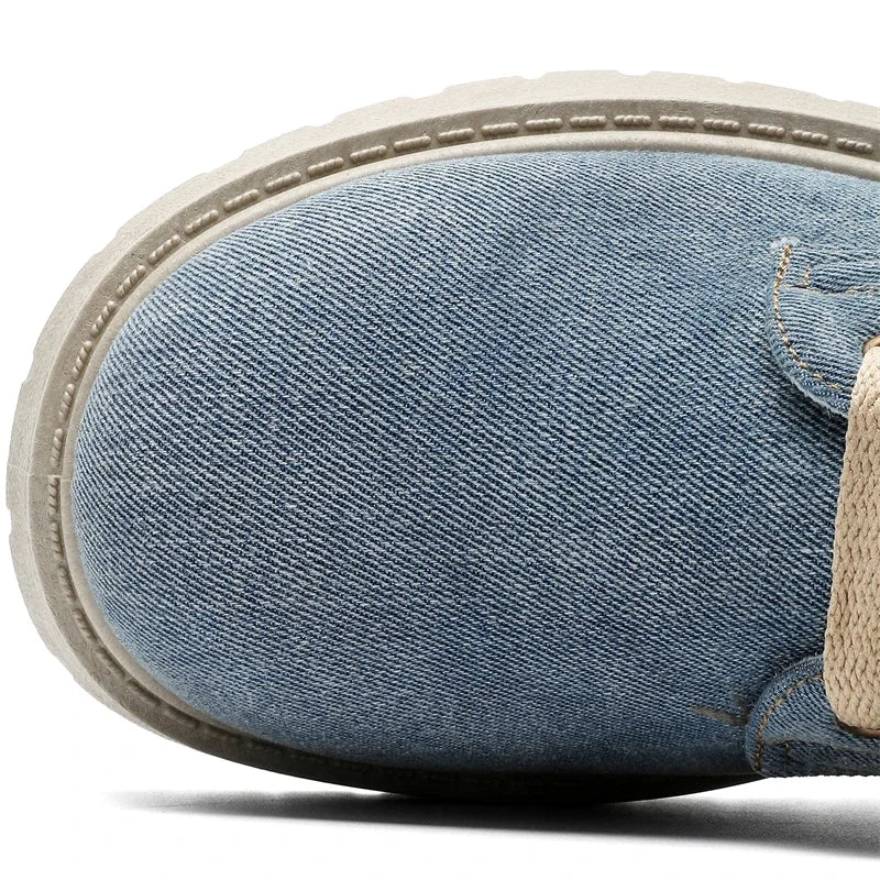 SIGNAL_VANISH_13 ☰ | Handmade Denim Ankle Boots-VOIDWEAR™