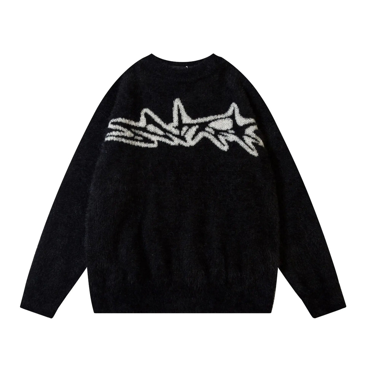 VDR-JACQUARD-02 Oversized Star Jacquard Sweater-VOIDWEAR™