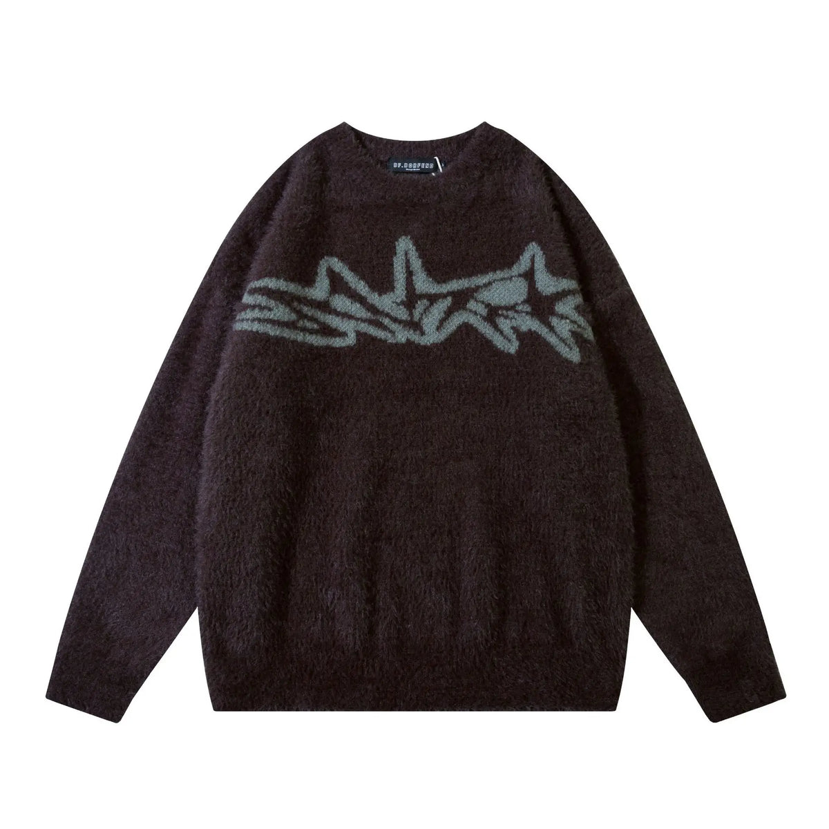 VDR-JACQUARD-02 Oversized Star Jacquard Sweater-VOIDWEAR™