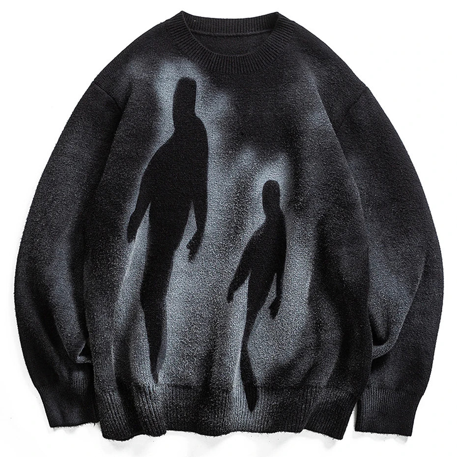 VDR-SHADOW07 Oversized Knit Sweater-VOIDWEAR™