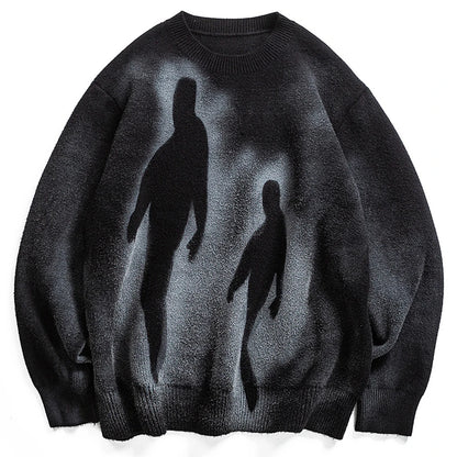 VDR-SHADOW07 Oversized Knit Sweater-VOIDWEAR™
