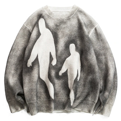 VDR-SHADOW07 Oversized Knit Sweater-VOIDWEAR™