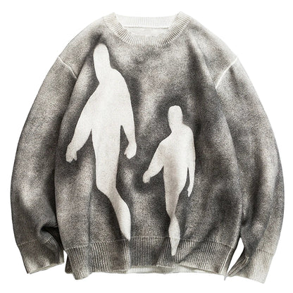 VDR-SHADOW07 Oversized Knit Sweater-VOIDWEAR™