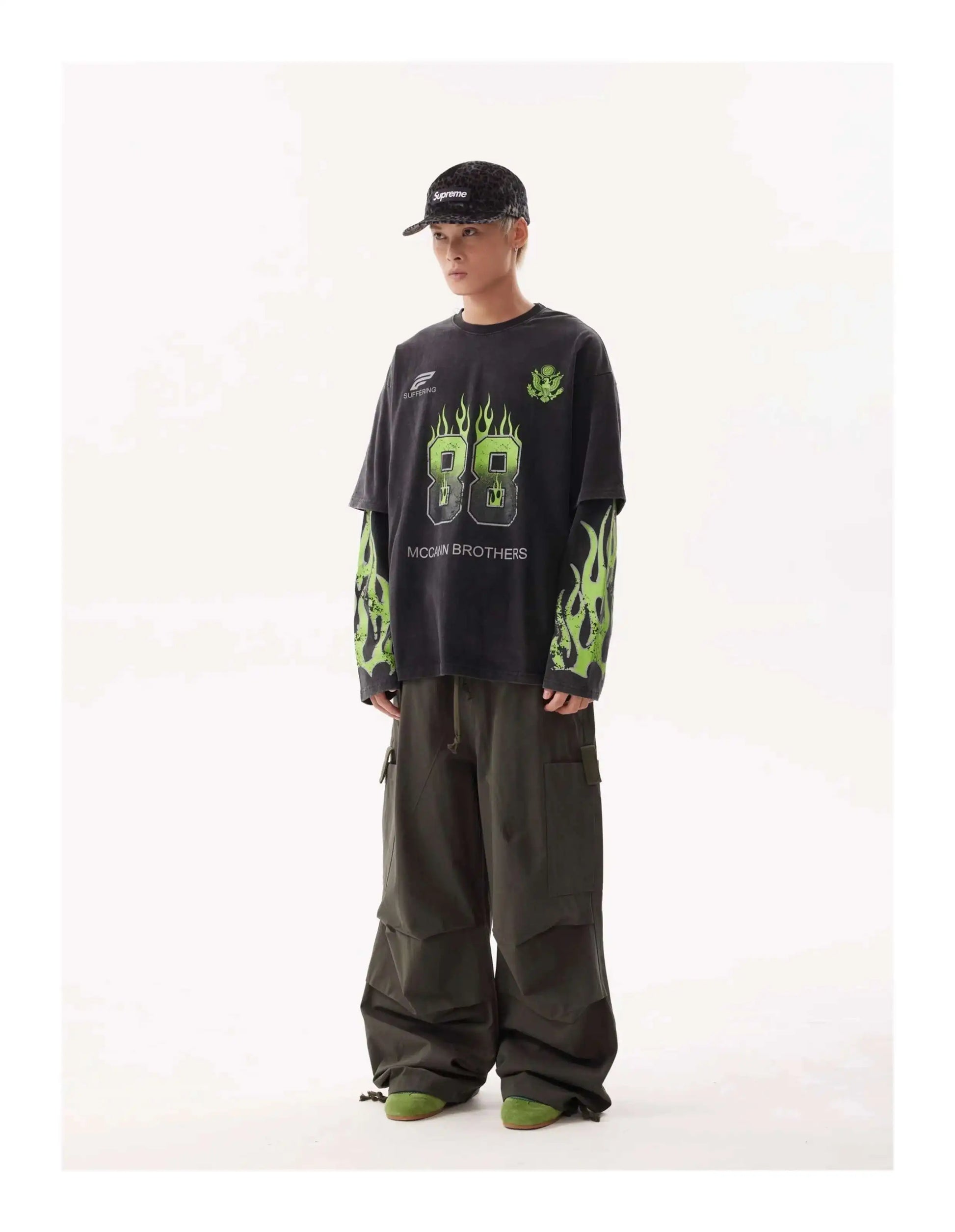 VDR_GREENFLAME ☰ TEES —long sleeve-VOIDWEAR™