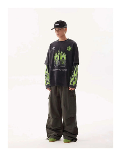 VDR_GREENFLAME ☰ TEES —long sleeve-VOIDWEAR™